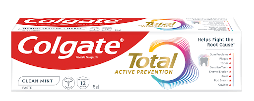 Colgate Total 12 Hour Germ Protection Clean Mint Whole Mouth Protection Toothpaste - 75ml
