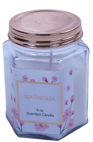 Siya 5 Oz Hex Candle Magnolia